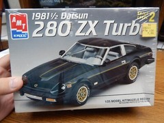 AMT 8211 1981 1/2 DATSUN 280 ZX TURBO CAR MODEL KIT NEW IN SEALED BOX 1/25 SCALE
