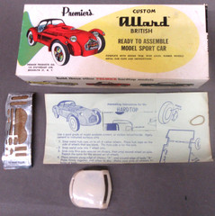 1955 empty box & instructions for Premier #660-889 British ALLARD 1/24 model kit