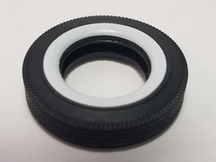PAD PRINTED TIRES from Delorean Time Machine Polar Lights 1:25 Model Kit BTTF