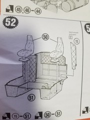 INTERIOR PANELS from Kenworth Aerodyne Cab Over AMT 1:25 Model Kit