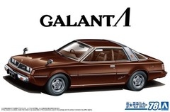 Aoshima 1/24 Scale The Model Car(78)Kit Mitsubishi A133A Galant Λ Lambda Sapporo