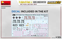 Pz.Kpfw.IV Ausf. J Nibelungenwerk. Mid Prod. (Interior kit) 1/35 MiniArt 35339