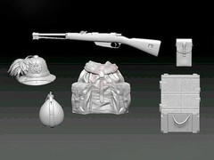 Cix Models 1/35 Italian Soldier’s Equipment & Accessories (2ea & 1 Box) CIXM053