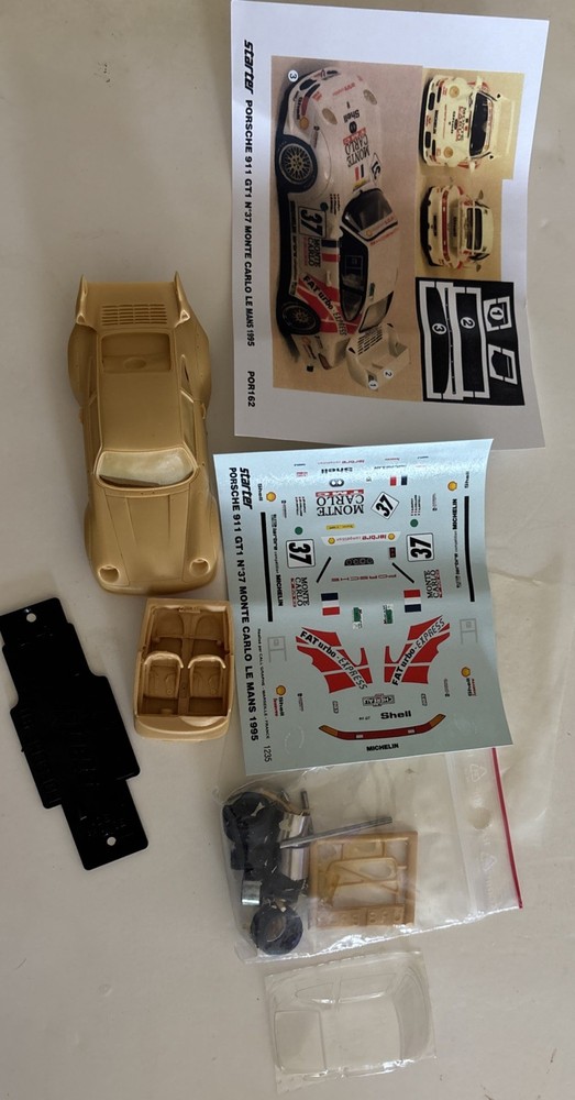 Starter Le Mans 1995 Por162 Porsche 911 GT1 No 37 Resin Kit 1:43 Made In France