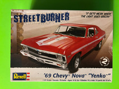 1969 CHEVROLET NOVA YENKO COUPE MODEL KIT 1/25 SCALE REVELL COOL NEW LOOK!!