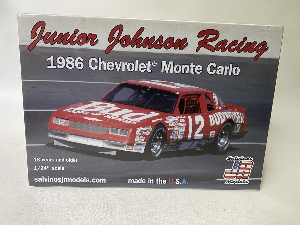 Salvinos Jr Junior Johnson Racing 1986 Chevy Monte Carlo Model Kit Sealed Box