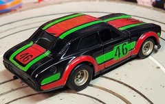 Faller Aurora Ford Escort #46 Slot Car Auto, 1970s AFX Motor
