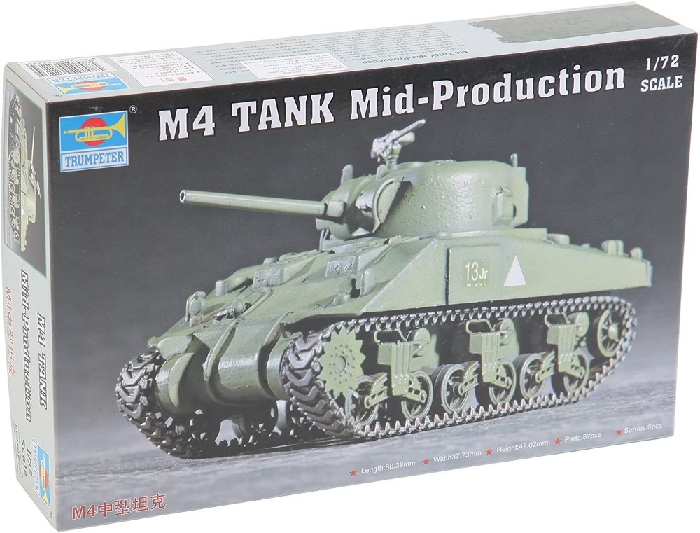 Trumpeter 7223 US M4 Sherman Tank 1:72 New Free Shipping