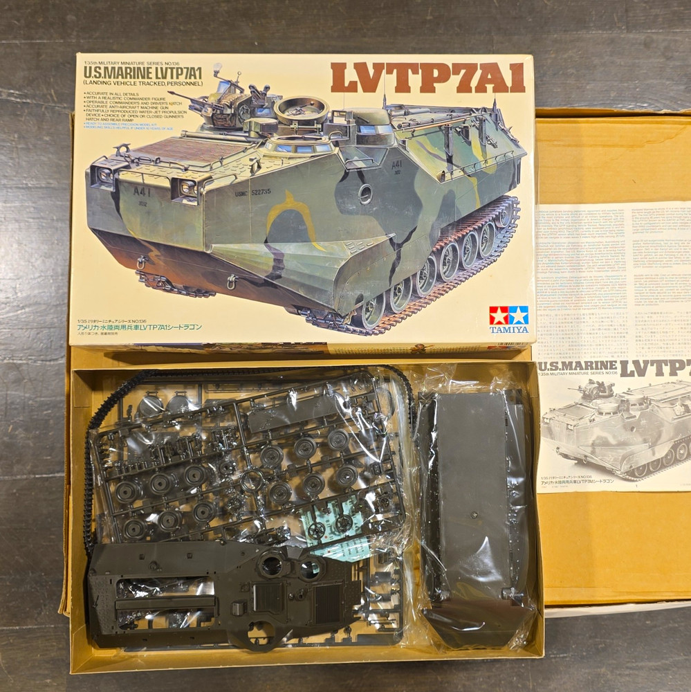 Tamiya 1/35 U.S. Marine LVTP7A1 – Mint In Open Box – Please Read