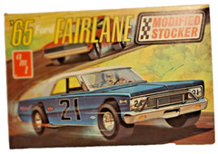 Empty Box AMT ’65 Fairlane Modified Stocker Model Car Kit Empty Box Top Only!