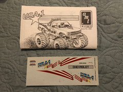 AMT ERTL 1/25 Chevrolet USA-1 Monster Truck 6969 1990 Made in the USA