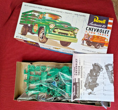 Vintage Revell Chevrolet 2-Ton Stake Truck H-1401:98 Model Kit Open Box Sealed