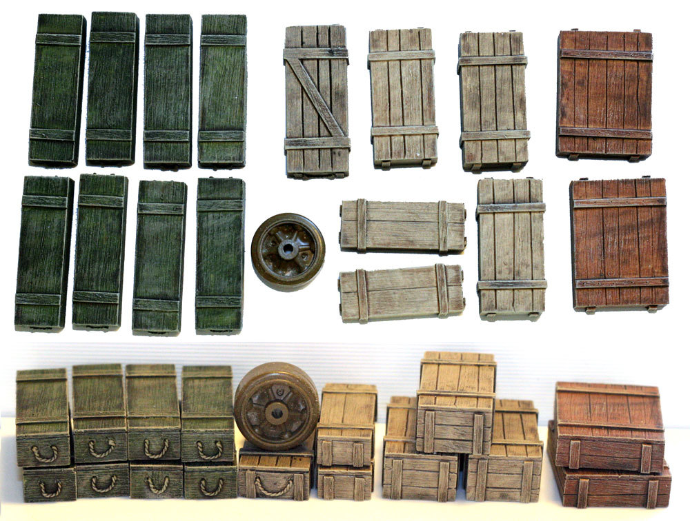1/35 Universal Wooden Crates #5 – Value Gear Details – 16pcs Resin Stowage
