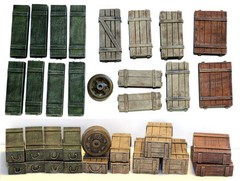 1/35 Universal Wooden Crates #5 – Value Gear Details – 16pcs Resin Stowage