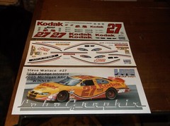 Steve Wallace #27 2004 KODAK Dodge Intrepid 1/24th scale decals LoboGraphix