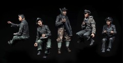 1: 35 Casting Resin Model Assembly Kit GK, Tiger Tank Member Group, Unpainted…