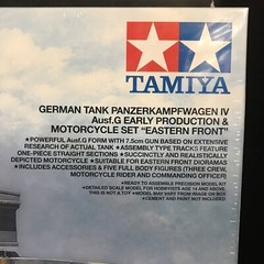 TAMIYA 25209 PANZERKAMPFWAGEN IV & MOTORCYCLE MODEL KIT-NIB-1/35 SCALE