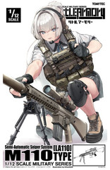 TomyTec Little Armory 1/12 M110 SEMI-AUTO SNIPER RIFLE LA110 Plastic Model Kit