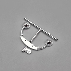 Monogram 1/24 Black Widow Hot Rod Parts Kitbash Chrome Headlight Assembly