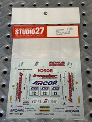 D68. 1/24 Scale Open “irmsher” DTM ‘00 Decal Sheet #ST27-DC537C