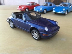 1/43 MINICHAMPS PORSCHE 911 (930) 1980 coupe, blue cobalt ,rare, mint, ++ !