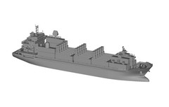 EV model ZhongDa79 UCAV/Q-Ship Containerized Weapon System Ship Unpainted