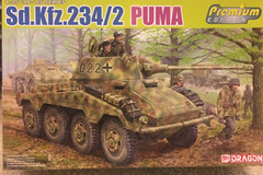 1/35 German Sd.Kfz.234/2 PUMA w/ 3D printed engine ~ Dragon Premium 6943