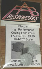 FAB24813 High Performance Electric Cooling Fans 2pc1/24-25th Pressure Cast Resin