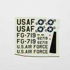 Vintage Lindberg Kit no. 308M Starfighter Decals