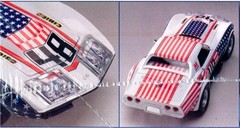 #48 Stars N Stripes Corvette 1971  1/24th – 1/25th Scale Waterslide Decals