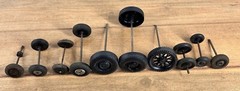 Vintage Antqiue Lot Of Toy Wheels 16 Pcs Various Sizes