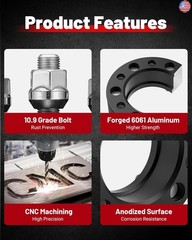 EVIL ENERGY 5×4.75 Wheel Spacers 1.5 inch Compatible with Chevy S10 1982-2004,