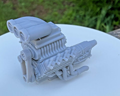 1 24 Scale Chevrolet 454 Blown Injected EFI Engine Custom Chevy Big Block