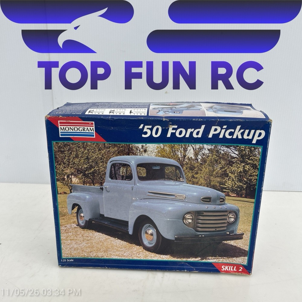 Monogram ’50 Ford Pickup 1:25 Scale Model Kit Model #2457 Sealed Parts
