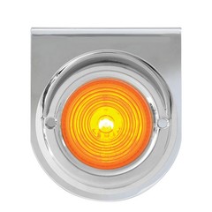 Gg Grand General 86290 Chrome L Bracket 2 Inches Amber Marker Light And Chrome