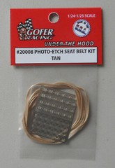 1/24-1/25 Photo-Etch Tan Seatbelt Detail Gofer Racing 1:24 1:24 Scale 20008