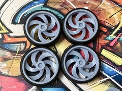 1/24 Resin 26 Scale-Inch Strada “Retro 6” Model Car Wheels/Tires,1/25, Donk