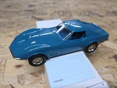 ERTL 1:24 1970 Chevrolet Corvette LT-1 Stingray Promo Car Mulsanne Blue 6878