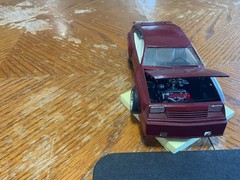 1/25 Vtg. Maroon Chevrolet. Cavalier Concept Built Model Kit Car