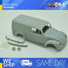 DiOlex DP24023 1/24 3D print resin body VW Beetle Van Cargo transkit for Tamiya