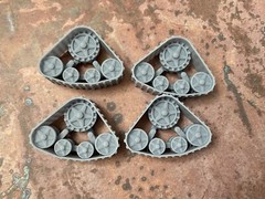 1/24 Scale: Smaller Resin Tank Track wheels For Model Car, Jeep,Midsize Truck