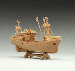 3D Printed 1/200/350 Netherlands Fishing boat Unpainted