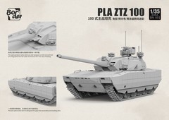 Border BN-001 1/35 PLA ZTZ-100 MBT w/ZRY222 Unmanned Vehicle & “Robot Wolves”