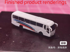 3D Printed 1/700/400/350/200 military bus Unpainted Model