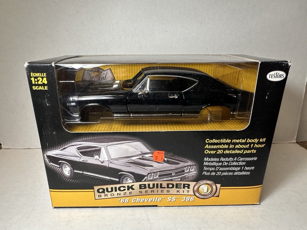 Testors 1968 Chevy Chevelle SS 396 Bronze Series 1:24 Metal Body Model Kit READ