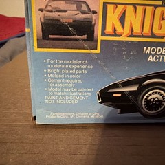 Vintage 1/25 MPC KNIGHT 2000 FROM TV SHOW “KNIGHT RIDER” SEALED New Bags 1983
