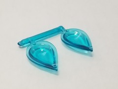 1977 Ford Van CUSTOM BLUE TEAR DROP WINDOWS from AMT 1:25 Model Kit 77 Econoline