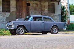 TWO LANE BLACKTOP 55 CHEVY 3D PARTS CONVERSION FOR AMT 55 CHEVY KIT