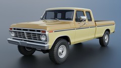 3d Printed 1/25 1974 Ford F250 SuperCab Model Kit