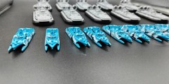 3D-printed 1/700 model China Type 022 stealth missile boat with finished coating